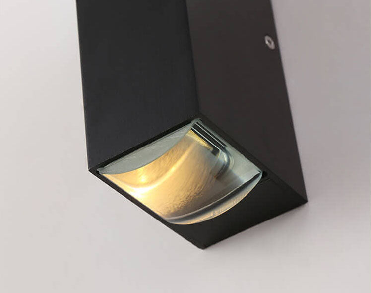 AureaStone | Modern Sleek Black LED Outdoor Wall Sconce Lighting 6