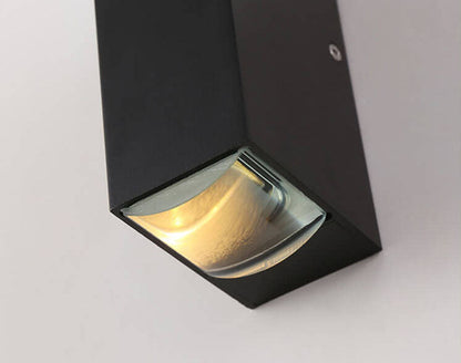 AureaStone | Modern Sleek Black LED Outdoor Wall Sconce Lighting 6