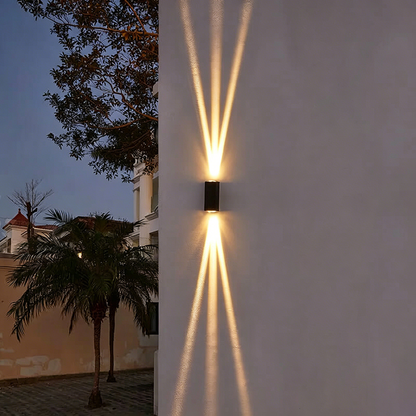 AureaStone | Modern Sleek Black LED Outdoor Wall Sconce Lighting 7