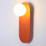 AuroraGlow | Stylish Modern Glass Wall Sconce with Orange Base 2