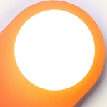 AuroraGlow | Stylish Modern Glass Wall Sconce with Orange Base 6