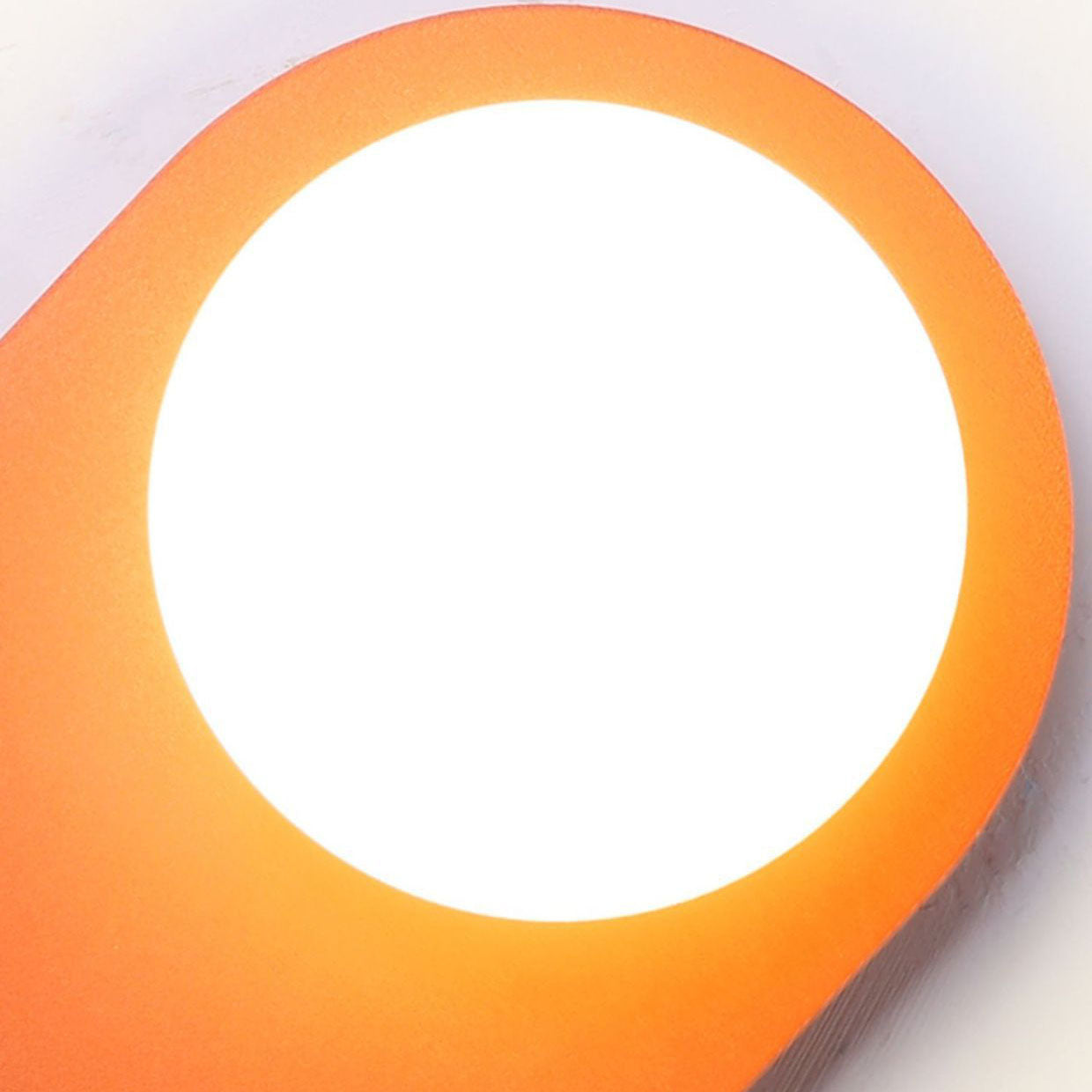 AuroraGlow | Stylish Modern Glass Wall Sconce with Orange Base 6