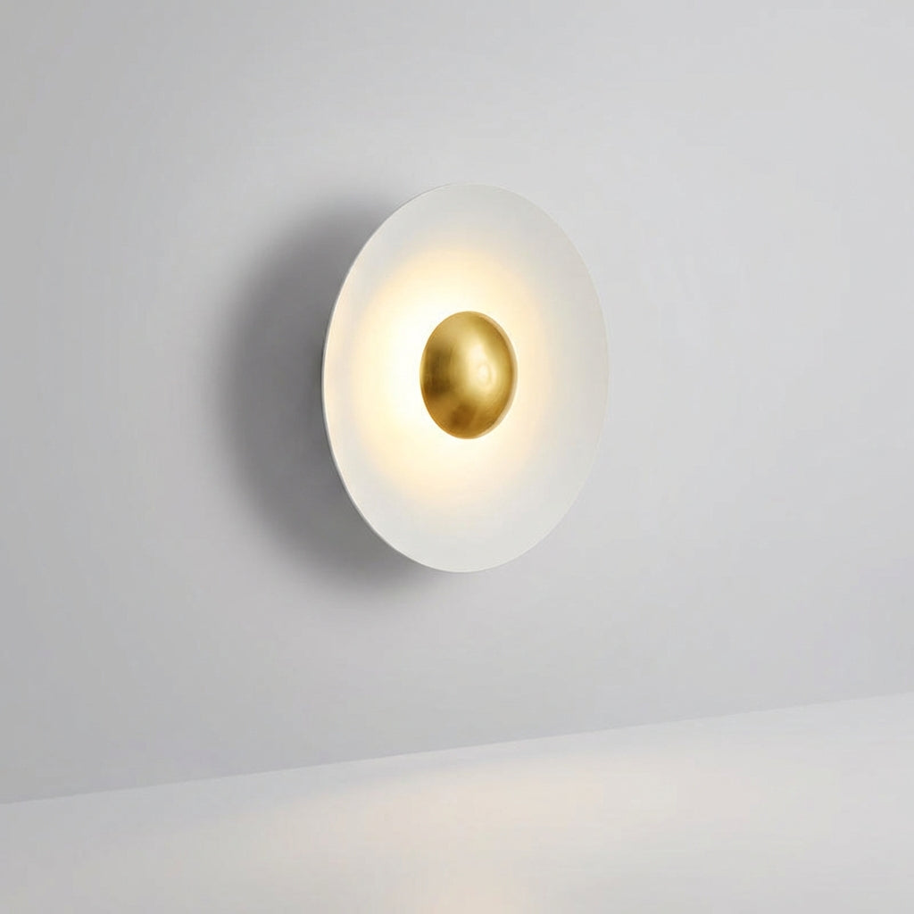 Auroryn | Round Halo Wall Light with Integrated LED Technology | Elegant Gold Finish for Cozy Ambiance 0