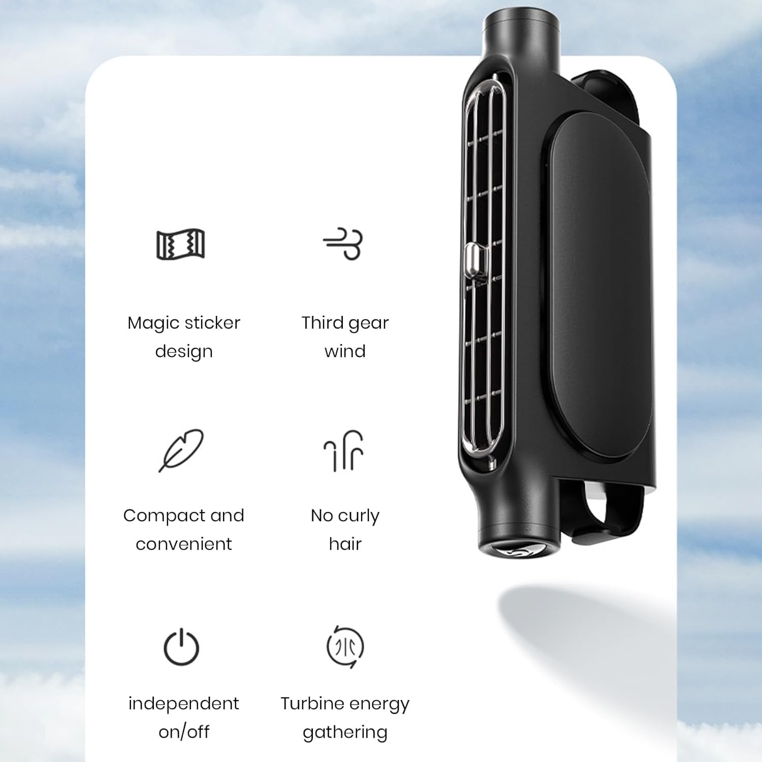 AutoBreeze | USB Fan for Car with 3 Adjustable Speeds | Bladeless Design for Safe Comfort 5