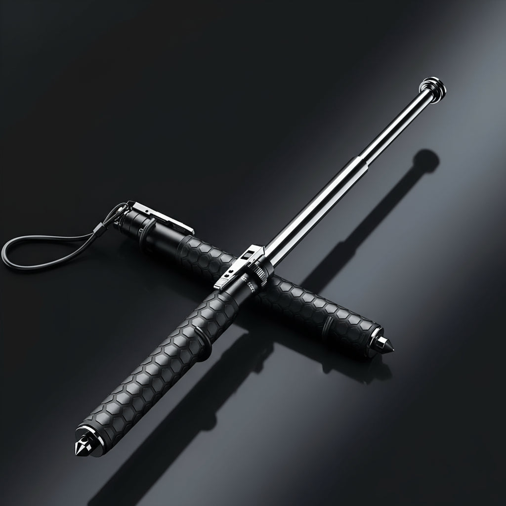 Automatic Self-Defense Walking Stick with Quick-Deploy Mechanism | Adjustable Ergonomic Design for Enhanced Stability 4