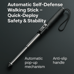 Automatic Self-Defense Walking Stick with Quick-Deploy Mechanism | Adjustable Ergonomic Design for Enhanced Stability 6