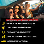 Automotive Window Tint Film | UV & Heat Protection with Easy Application | Universal Fit for Enhanced Comfort 3