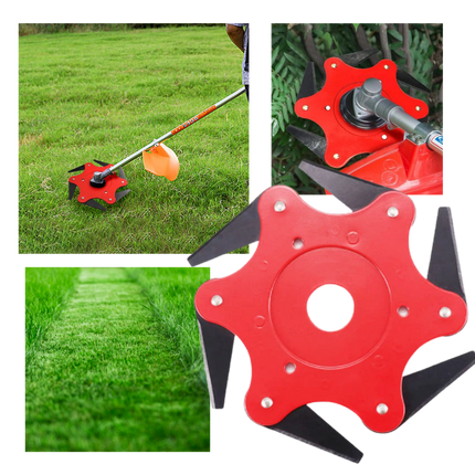 Weed Wacker Blades Trimmer Head with 6 Steel Blades, Brush Cutter Blade