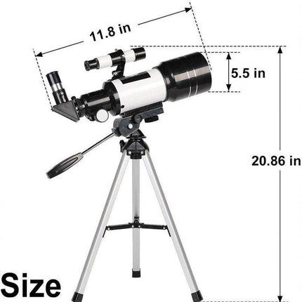 Refractor Telescope with Tripod Phone Adapter and Star Map – image 8