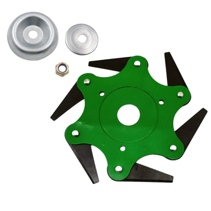 Weed Wacker Blades Trimmer Head with 6 Steel Blades, Weed Eater Head for Straight Shaft Mowers – image 8