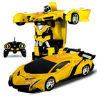 Remote Control Car Transformer Toy, Transforming RC Car Robot 2 in 1, Robot Toy Car with 4 Channel Remote