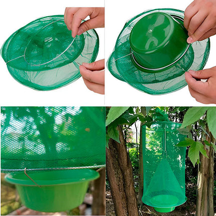 Outdoor Fly Trap Reusable, Hanging Fly Trap for Barns