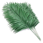Artificial Palm Leaves 12 Pack, Tropical Leaves for Party Decorations, Fake Palm Tree Leaves for Tropical Decor