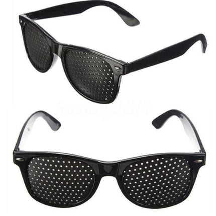 Pinhole Glasses, Grid Glasses Worn Indoors