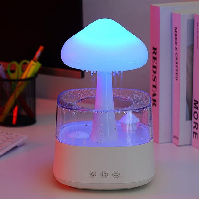 Rain Cloud Humidifier for Bedroom, 7 Color Night Light and Rain Sound