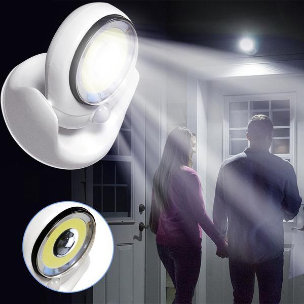 Tuzwa Motion Sensor Outdoor Light – Battery Powered LED Security Light with PIR Detection, Magnetic Mount & Weather-Resistant Design