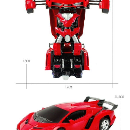 Remote Control Car Transformer Toy, Transforming RC Car Robot 2 in 1