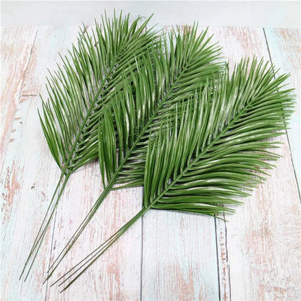 Artificial Palm Leaves 12 Pack, Tropical Leaves for Party Decorations