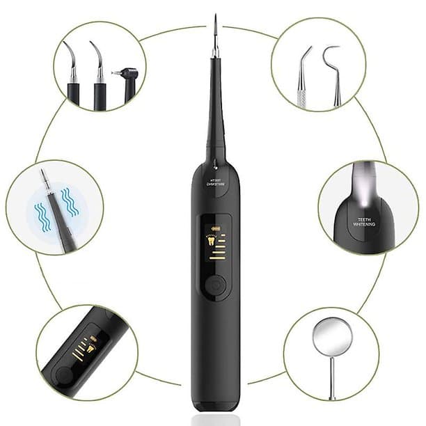 Tartar Remover for Teeth, Ultrasonic Dental Scaler with LED Light
