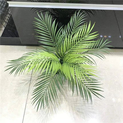 Artificial Palm Leaves 12 Pack, Fake Palm Tree Leaves for Tropical Decor
