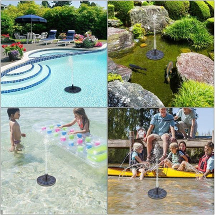 Solar Bird Bath Fountain for Outdoor Bird Baths, Floating Pond Fountain for Garden