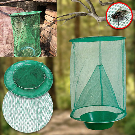 Fly Catcher with Natural Bait for Gardens Patios and Stables, Hanging Fly Trap for Barns – image 4