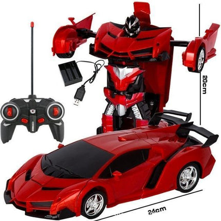 Remote Control Car Transformer Toy, Robot Toy Car with 4 Channel Remote