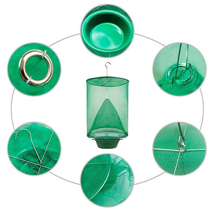 Outdoor Fly Trap Reusable, Fly Catcher with Natural Bait for Gardens Patios and Stables – image 5