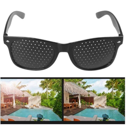 Pinhole Glasses, Opaque Perforated Lens Detail – image 4