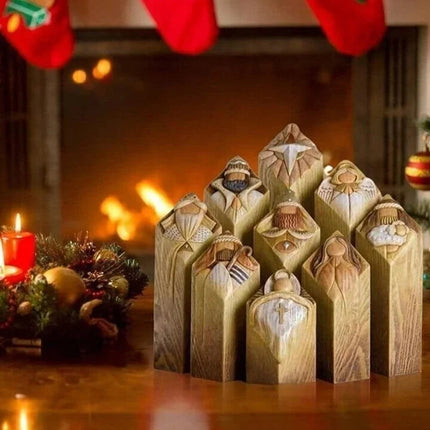 Nativity Statues, 9 Piece Nativity Scene Set – image 5