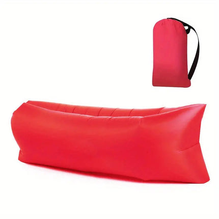 Outdoor Air Lounger, Camping Air Mattress with Carrying Bag