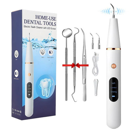 Tartar Remover for Teeth, Ultrasonic Tooth Cleaner with LED Light