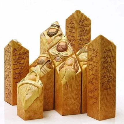 Nativity Statues, Column Style Outdoor Nativity Set for Indoor and Shaded Outdoor Decor – image 6