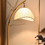 BambooGlow | Elegant Modern Standing Floor Lamp with Fabric Shade 5