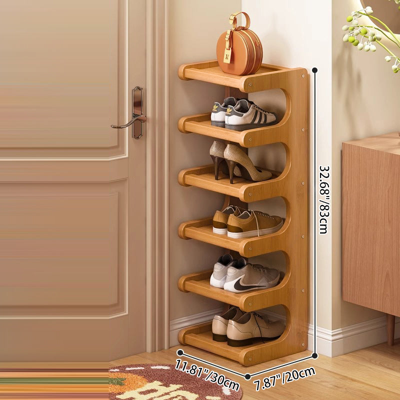 BambooNest | Elegant Minimalist Bamboo Shoe Storage Rack 8
