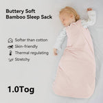 Bamboo Baby Sleep Sack with Two-Way Zipper | Breathable Wearable Blanket for Comfortable Sleep 2