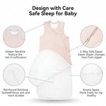 Bamboo Baby Sleep Sack with Two-Way Zipper | Breathable Wearable Blanket for Comfortable Sleep 4