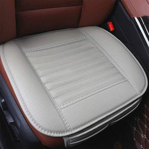 Bamboo Charcoal Car Seat Cushion | Leather Design for Odor Absorption 13