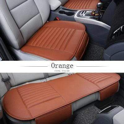 Bamboo Charcoal Car Seat Cushion | Leather Design for Odor Absorption 4