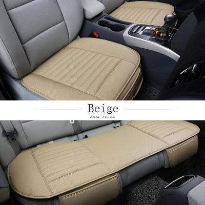 Bamboo Charcoal Car Seat Cushion | Leather Design for Odor Absorption 5