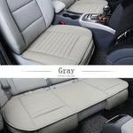 Bamboo Charcoal Car Seat Cushion | Leather Design for Odor Absorption 6