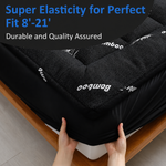 Bamboo Mattress Topper with Extra Thickness & Cooling Design | Queen Size for Enhanced Sleep Quality 4