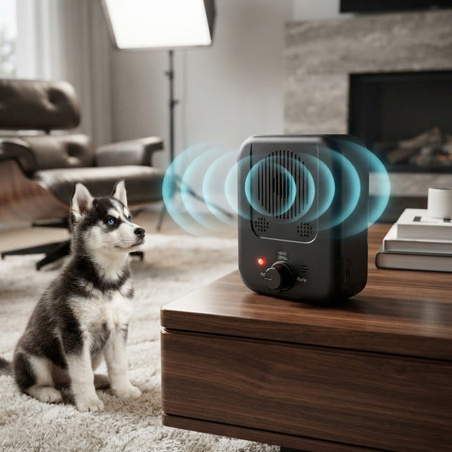 Portable Ultrasonic Barking Deterrent for Dogs, Anti Barking Device to Stop Dog Barking, Rechargeable Dog Training Tool