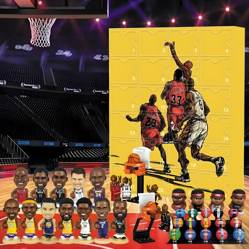 Basketball Advent Calendar | Mini Figure Collector Set for Daily Surprises 0