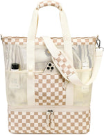 Beach Tote Bag with Insulated Cooler Compartment | Spacious Design for Summer Adventures 0