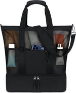 Beach Tote Bag with Insulated Cooler Compartment | Spacious Design for Summer Adventures 11