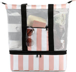Beach Tote Bag with Insulated Cooler Compartment | Spacious Design for Summer Adventures 15