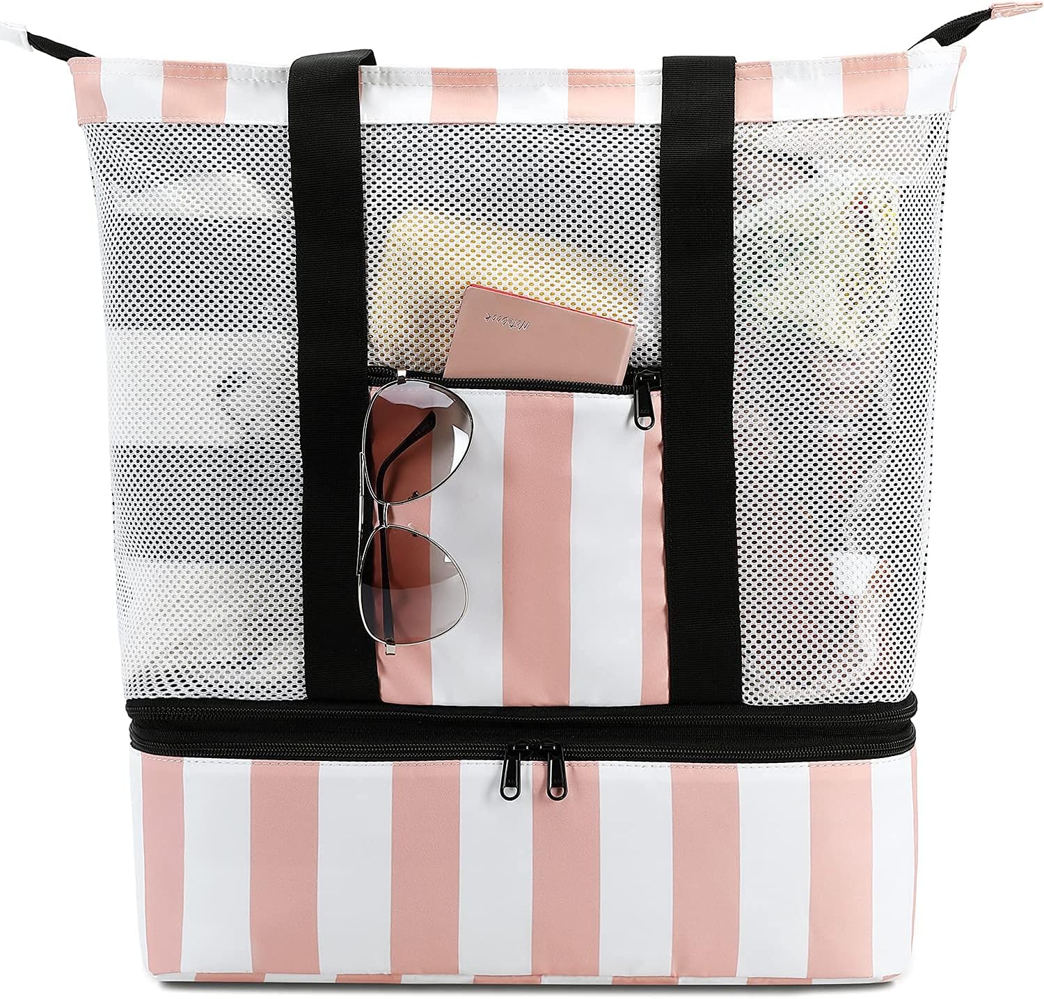 Beach Tote Bag with Insulated Cooler Compartment | Spacious Design for Summer Adventures 15
