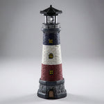 Beaconix | Solar Powered Decorative Lighthouse with Rotating LED Light | Charming Outdoor Accent for Cozy Ambiance 0