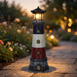 Beaconix | Solar Powered Decorative Lighthouse with Rotating LED Light | Charming Outdoor Accent for Cozy Ambiance 1